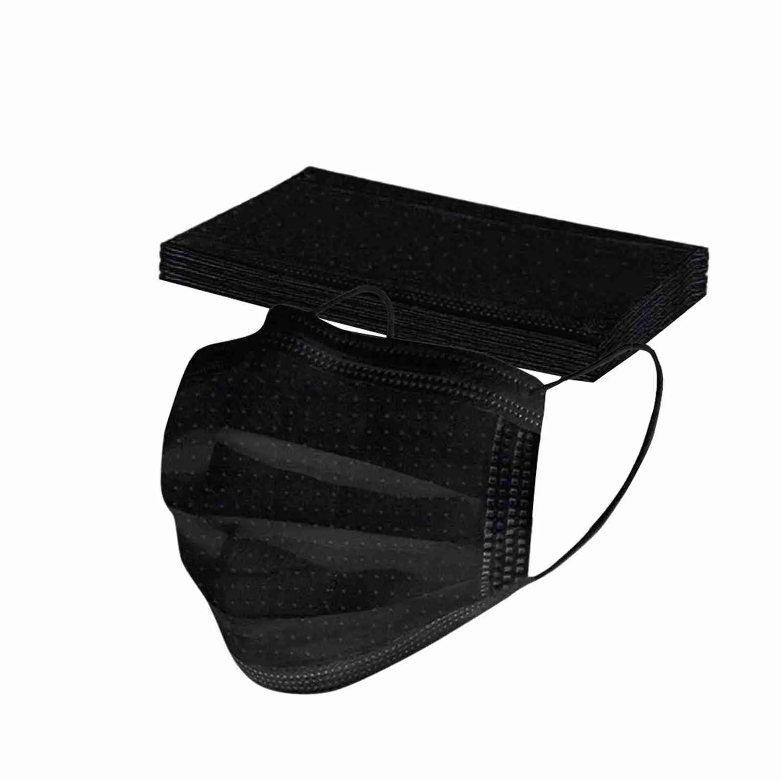 50pcs Disposable Mask Nonwoven 3 Layer Ply Filter Mask Safe Breathable Masks Black Blue Pink White Face Mask Mascarillas Cosplay 5
