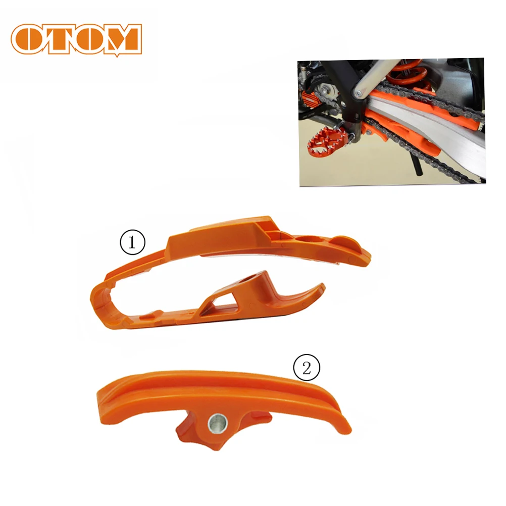 OTOM слайдер цепи раздвижные маятник гвардии Руководство Комплект для KTM SX SXF XC 125 150 200 250 350 450 Байк внедорожных мотоциклов - Цвет: Orange