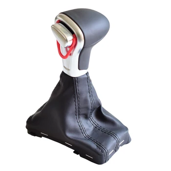 

Stick Shift Lever HandBall Knob Shifter For Audi A4 A5 A6 Q5 Q7 B8 2006-2015 With Gaiter Leathe Boot Cover Car Accessories