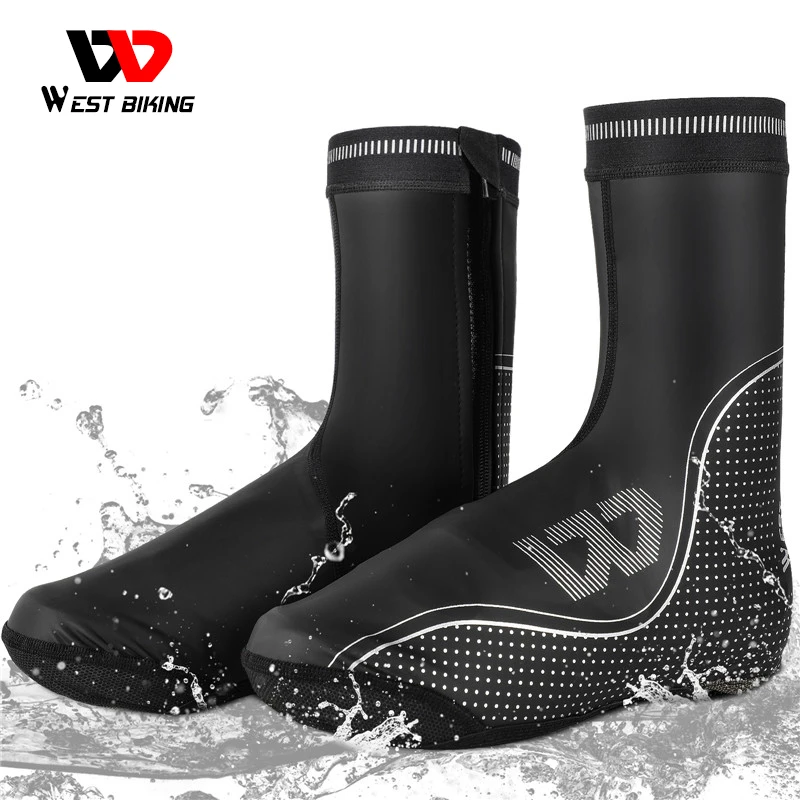 West Fietsen Waterdicht Winddicht Fietsen Overschoenen Mtb Racefiets Boot  Covers Reflecterende Overschoenen Teen Warmer Protector| | - AliExpress
