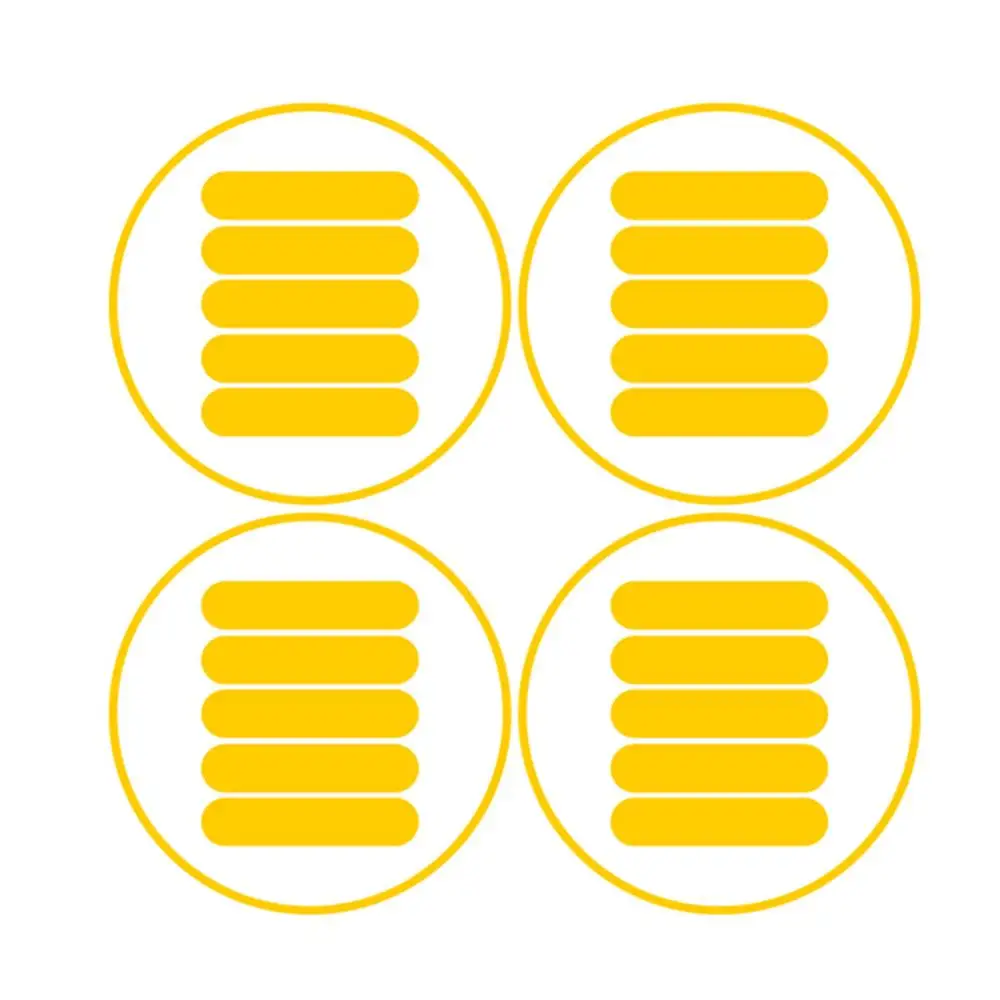 Yellow 1 компл. Светоотражающие наклейки для стайлинга ночной безопасности скейтборд Предупреждение ющая полоса электрический скутер части для Xiaomi Mijia M365 и cx - Цвет: Yellow