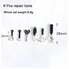1/12 Mini Repair Tools Hammer Wrench Wooden Toolbox Doll Furniture Model for Miniature Dollhouse Accessoreis Boy Play Tool Games 5