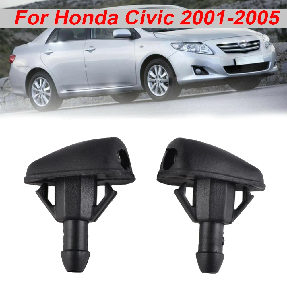 2 шт. оконный сопло омывателя ветрового стекла струйный распылитель для Honda Civic 2001-2005 высококачественный материал