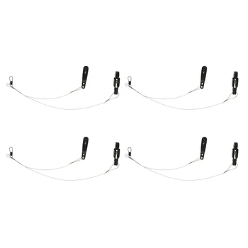 

3 Pieces Release Snap Clips Adjustable Tension With 2 Lines For Salmon