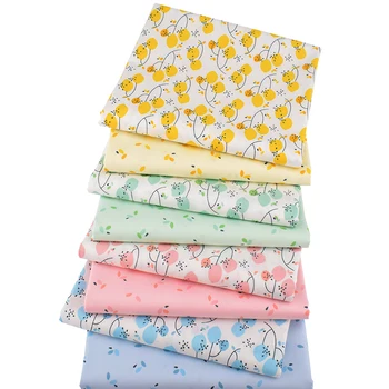 

Nanchuang 8Pcs/Lot Floral Fabric DIY Handmade Sewing Quilting Fat Quarters Patchwork Cloth For Baby Children Material 40x50cm