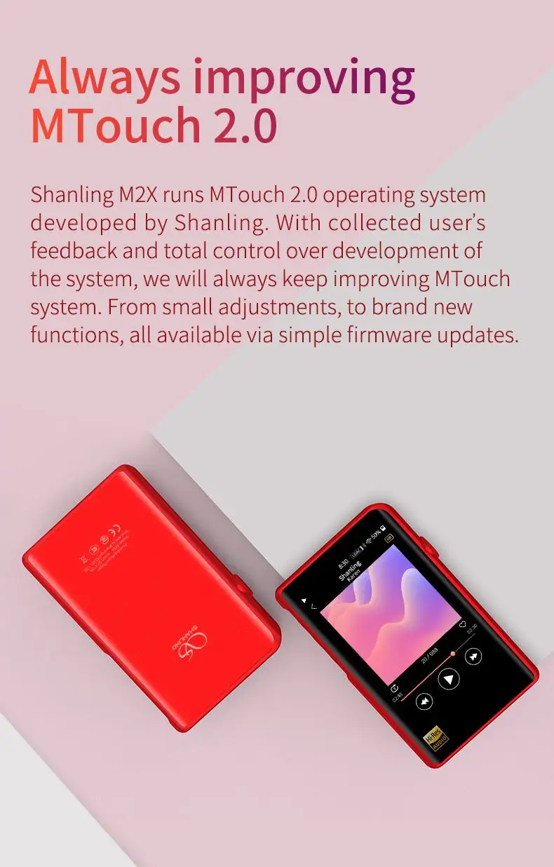 Новейший SHANLING M2X AK4490EN DSD256 32 бит/384 кГц двойной Bluetooth AptX LDAC портативный музыкальный плеер Hi-Res аудио сбалансированный порт