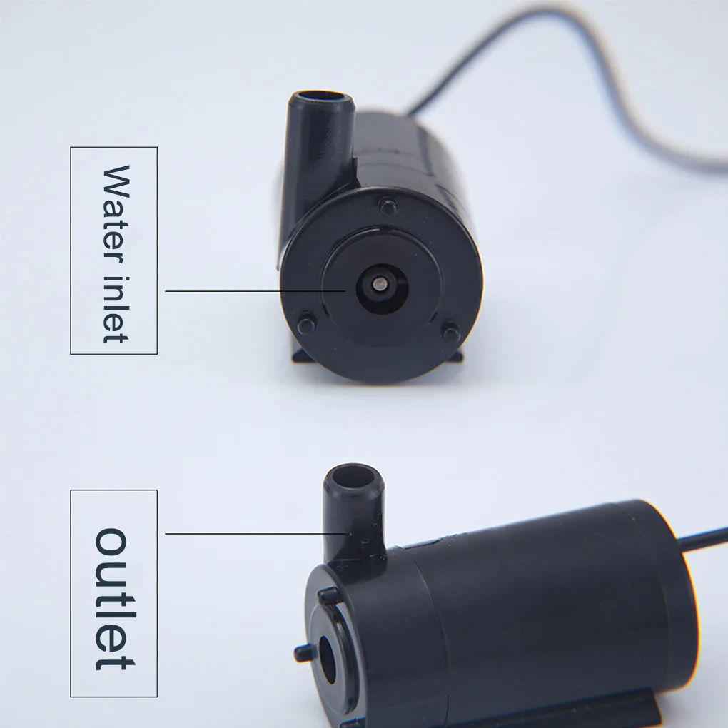 USB Powered микро погружной насос мини водяной насос Аквариум Фонтан DC 5 В 2-3л/мин