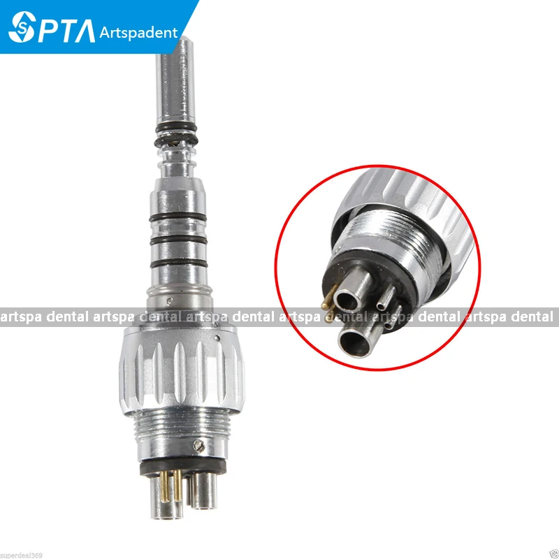 Dental-6-Hole-Quick-Coupler-Connector-Fit-KAVO-Fiber-Optic-High-Speed-Handpiece Dental-6-Hole-Quick-Coupler-Connector-Fit-KAVO