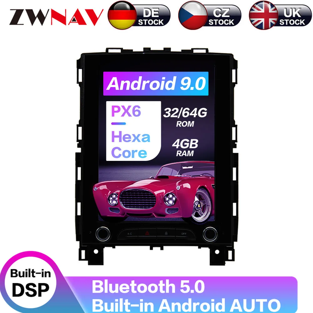 Android 9 64+ 4G Tesla с DSP Carplay автомобильный мультимедийный плеер стерео для Renault KOLEOS/megane4 автоматическое радио GPS навигация