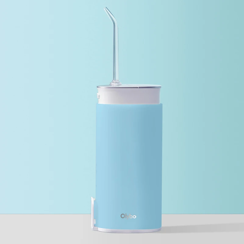 Xiaomi olibo портативный ирригатор для полости рта USB Перезаряжаемый водный Стоматологический Ирригатор для чистки зубов струя воды зубочистка - Цвет: blue
