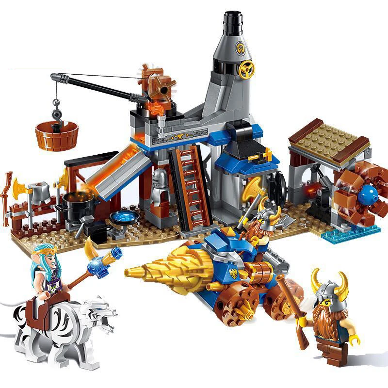

368pcs Glory Battle Series Children's Educational Building Blocks Toy Compatible Legoinglys City Assault Blacksmith Shop Bricks