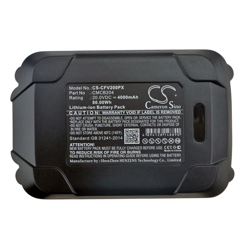 

Аккумулятор Cameron Sino для Craftsman CMCB204 CMCB204-2 подходит для CMCBL0100B CMCBL700 CMCST920 запасная батарея для электроинструментов 4000 мАч