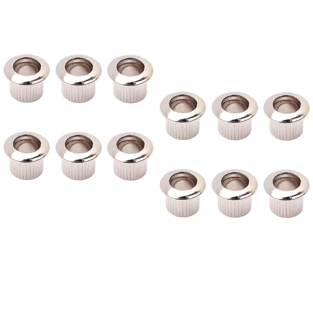 12x Nickel Metal Guitar Machine Head Tuning Peg Key Tuner Bushings Ferrules 12x Nickel Metal Guitar Machine Head Tuning Peg Key Tuner Bushings Ferrules