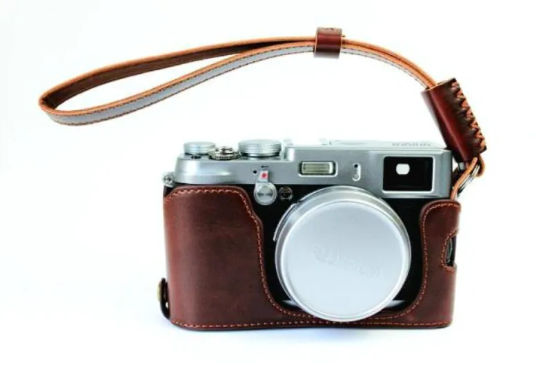 Чехол для камеры из искусственной кожи для Fujifilm x100 x100S x100M x100T, чехол для камеры с открытой батареей, 3 цвета