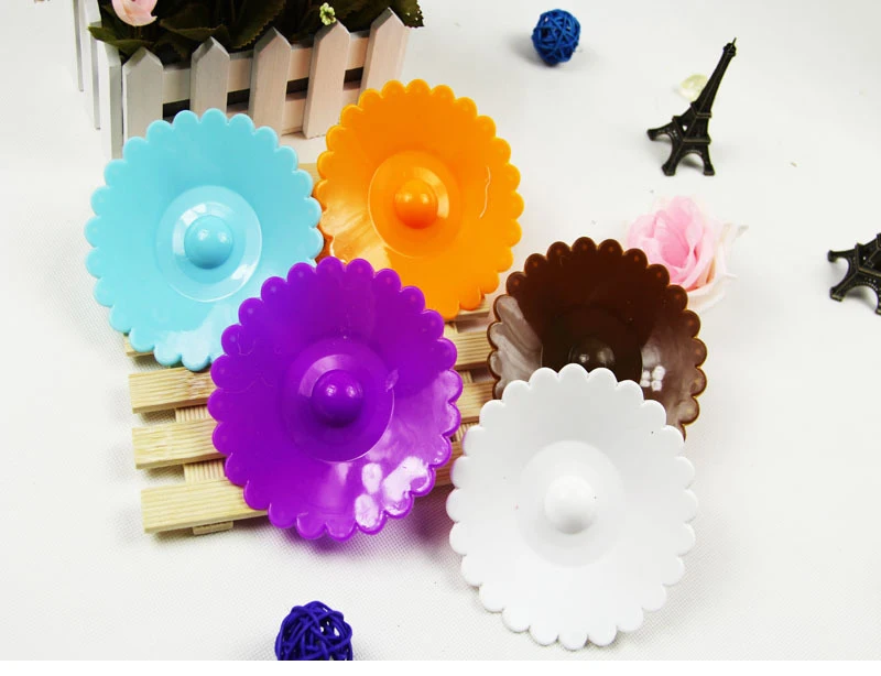 New Sale 10.5cm Cute Anti-dust Silicone Cup Cover Silicone Lovely Bowknot Cup Cover Coffee Suction Seal Lid Cap 5Colors