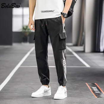 

BOLUBAO Trend Brand Men Sweatpants High Street Men's Casual Trousers Printing Spring New Male Slim Wild Pencil Pants