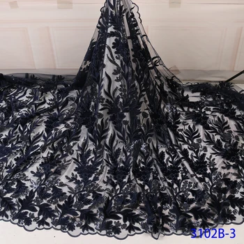 

Sequins Lace Fabric Embroidered for African Wedding Party Women Mesh Lace Fabric