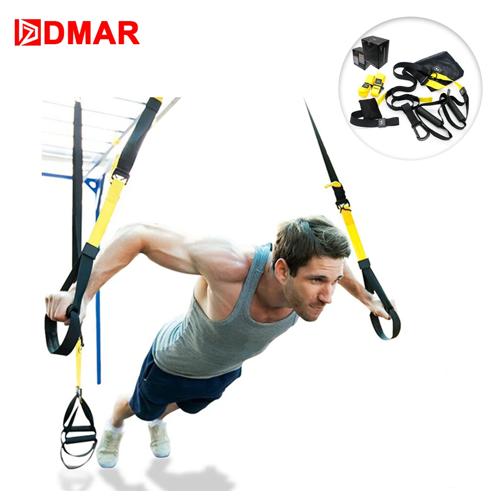 

DMAR Resistance Bands Training Hanging belt Equipment Sport Gym workout Fitness Suspension Exercise Pull rope straps