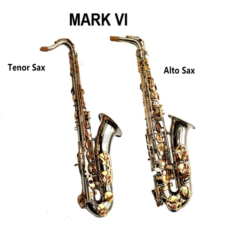 Альт-саксофон MARK VI Tenor Sax никелированные золотые клавиши древесный инструмент с