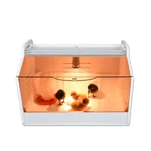 Newst incubadora de frango brooder tamanho pequeno codorna incubadoras de aves fazenda crawl pet ouriço tartaruga morna caixa de reprodução acessórios