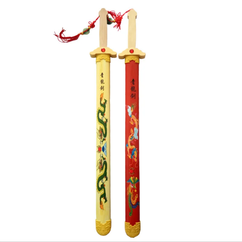 Стиль Bamboo Dragon Sword реквизит меч поделки для путешествий уличный продавец ночной рынок игрушка