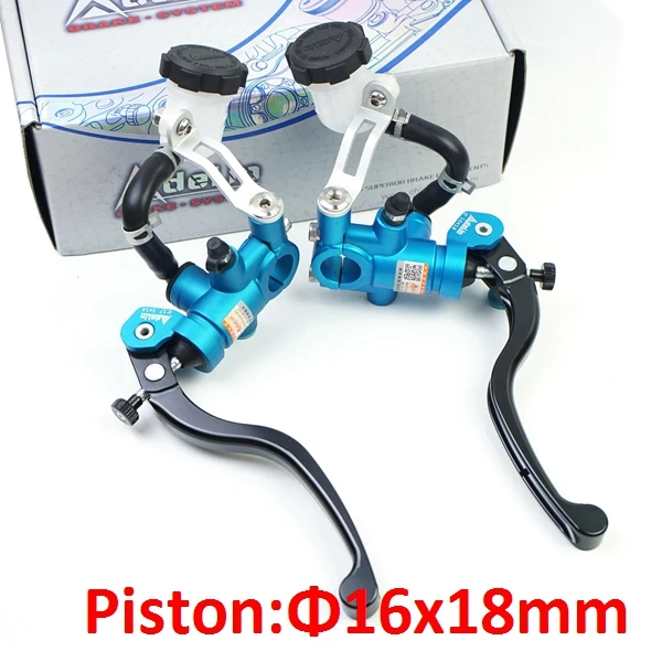 blue 16mm Adelin PX1 поршень 14 16 17,5 19 мм Радиальные мотоциклетный главный цилиндр тормозной муфты рычаг 7/" 22 мм для yamaha mt03 ниндзя 1000 R6 - Цвет: blue 16mm