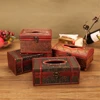 Retro Wooden Tissue Case for Home, Hotel Decorative Organizer, Rectangular Napkin Holder, Wooden Storage Box, Toilet and Kitchen 4