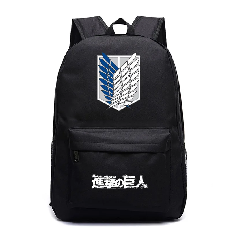 

Attack on Titan Backpack Students Boys Girls back to school bag Attack on Titan Schoolbag Teens Daily Backpack Travel Bag kids