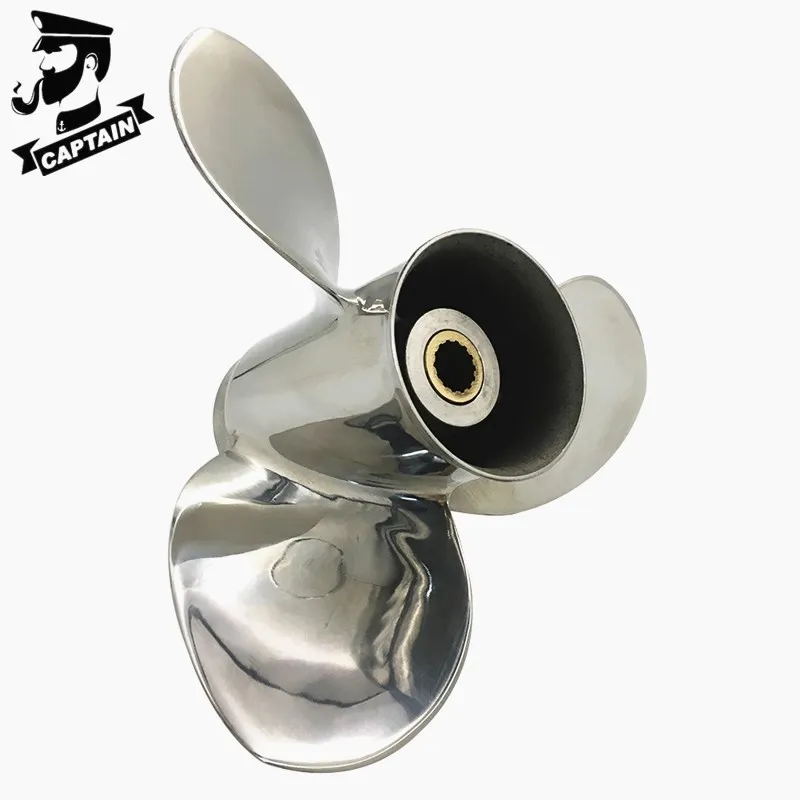 Подвесные двигатели Captain Propeller 9 25x12 Fit Mercury CT 15HP 20 HP нержавеющая сталь 14 зубьев Spline RH
