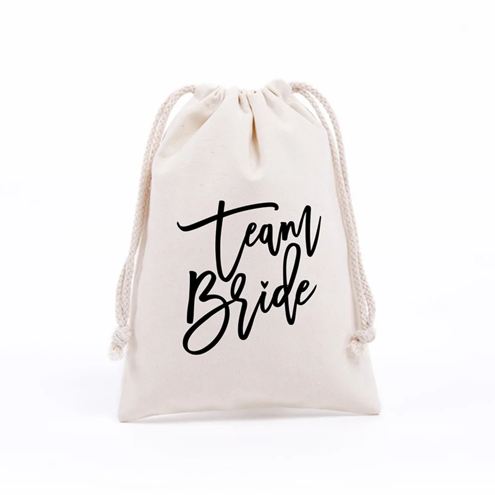 

Personalized Hen Party Gift Bag Team Bride/Bride Hen Night Party Decoration Wedding Canvas Bag for Gifts Custom Goody Bag