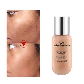 

Women Spots Fine Lines Dark Circles Liquid Concealer Moisturizing Matte Control Oil Moisturizing Face Eyes Makeup Cosmetic TSLM1