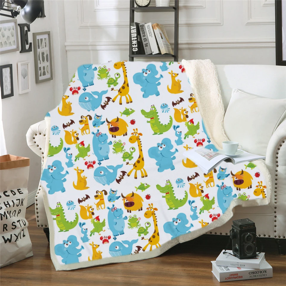Пользовательские DIY печать Textiel мультфильм Deken voor Steek коралловый флис Deken Gooi op Slaapbank Jongens Прямая поставка