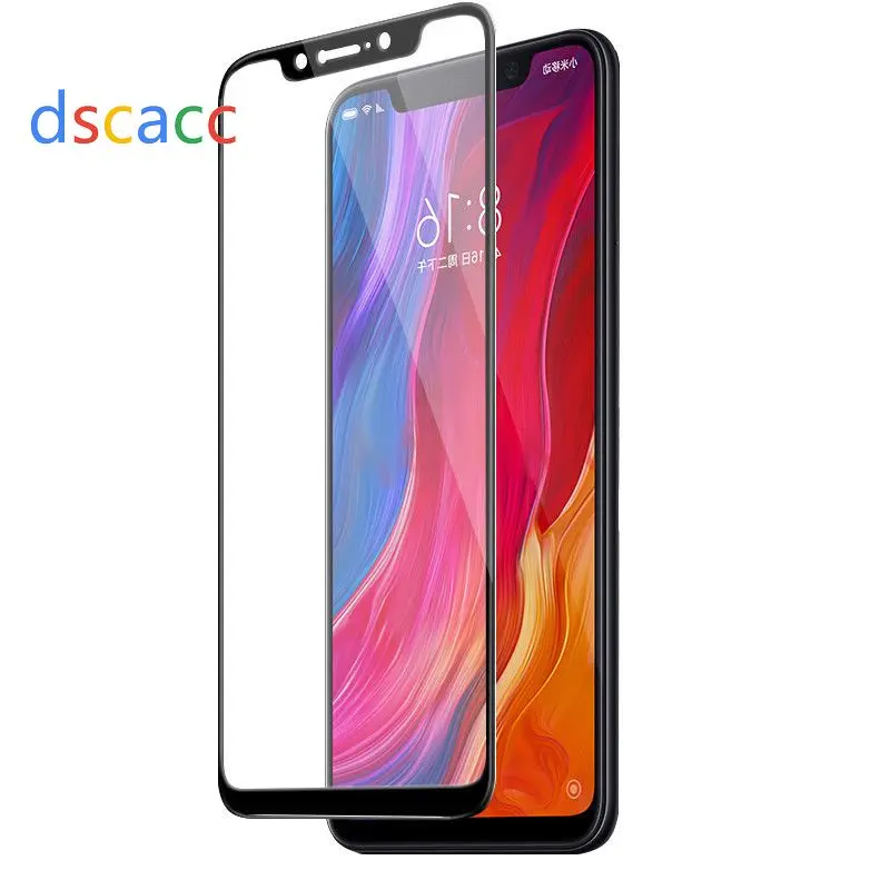 Dscacc 2.5D полное покрытие закаленное стекло протектор экрана для Xiaomi 8/Mix 2 s/A2/mi8 SE для Redmi 5 Plus/Note 5Pro/note 6 100 шт