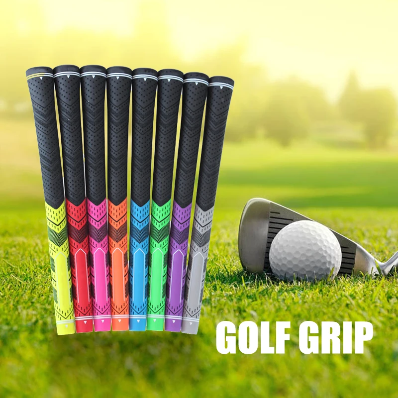 Рукоятка для гольфа, приспособление для коррекции действия на открытом воздухе, противоскользящие рукоятки, рукоятки для клюшек для гольфа, практичная прочная резина, случайный цвет