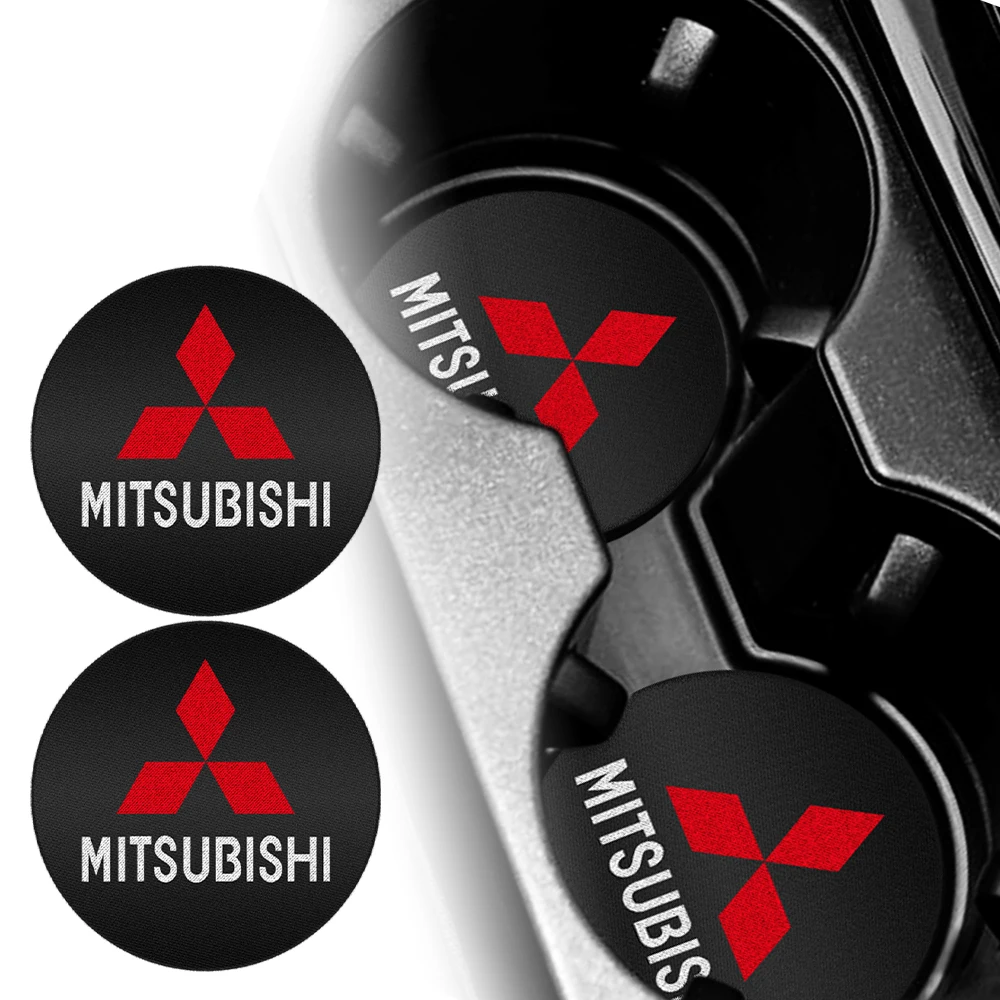 1/2/4pcs Car Water Cup Holder Mat Antislip Coaster Auto Accessories