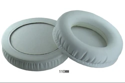 Universal White Earphone Sleeve - Enhanced Replacement Ear Pads for Optimal Comfort (45mm)