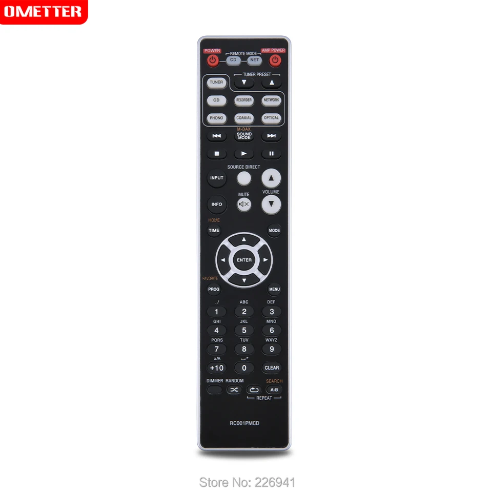 VINABTY Telecomando RC004NA Compatibile Con Marantz NA6005 / NA6005/N1B / NA6005/N1SG / NA6005/T1B / NA6005/T1SG