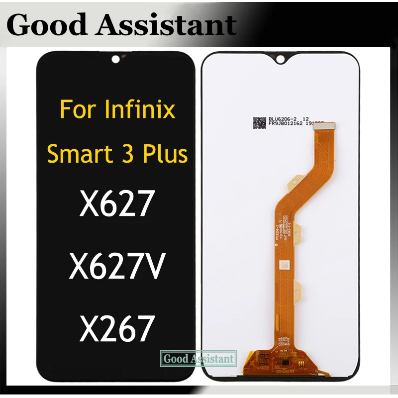 Черный ЖК-дисплей 6 2 дюйма для Infinix Smart 3 Plus Global X627 X627V X267 детали замены | Мобильные