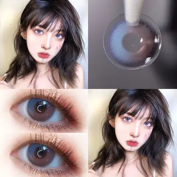 

2pcs/pair Candy Starry sky Color Yearly Colored Cosmetic Contact Lens Enlarge Pupil Contacts Lenses Eye Colors 4 Styles