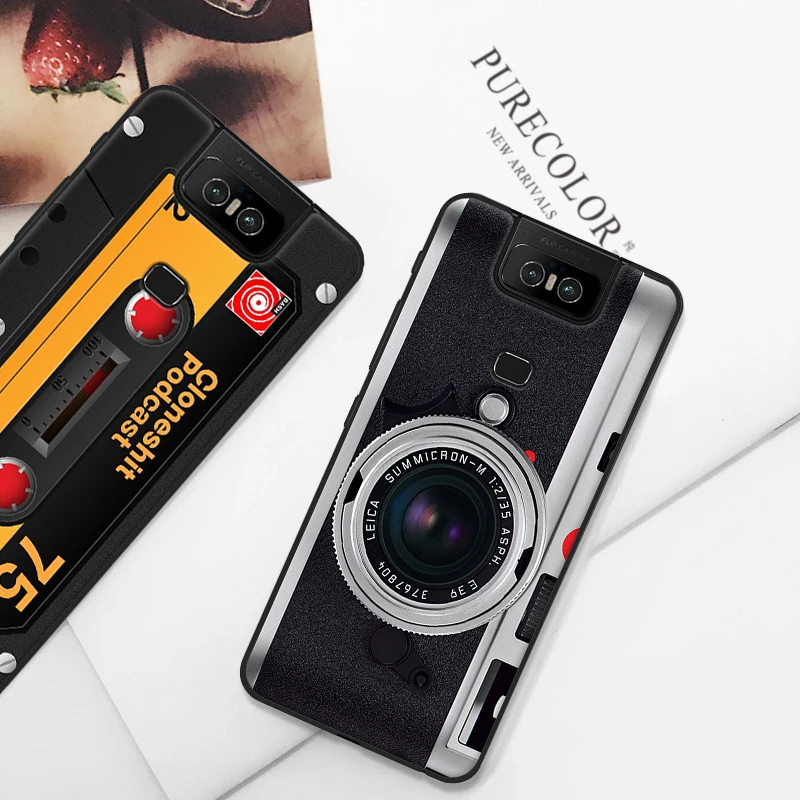 Auroras чехол для телефона для ASUS Zenfone 6, защитный мягкий чехол, ретро камера, геймпад, узор Для Zenfone 6 ZS630KL