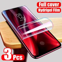 Znp 3 pçs capa completa protetor de tela para xiaomi redmi nota 8 7 5 9 pro max 9s 8t filme de hidrogel para redmi 9 8 8a 7 7a filme macio