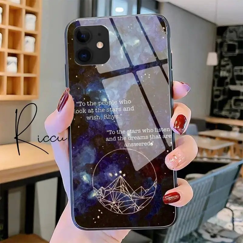 Một Tòa Án Sương Và Fury Sarah J MaaS Ốp Lưng Điện Thoại Kính Cường Lực Cho iPhone 11 12Pro XR XS MAX 8X7 6S 6 Plus SE 2020Max Mini otterbox commuter Cases For iPhone