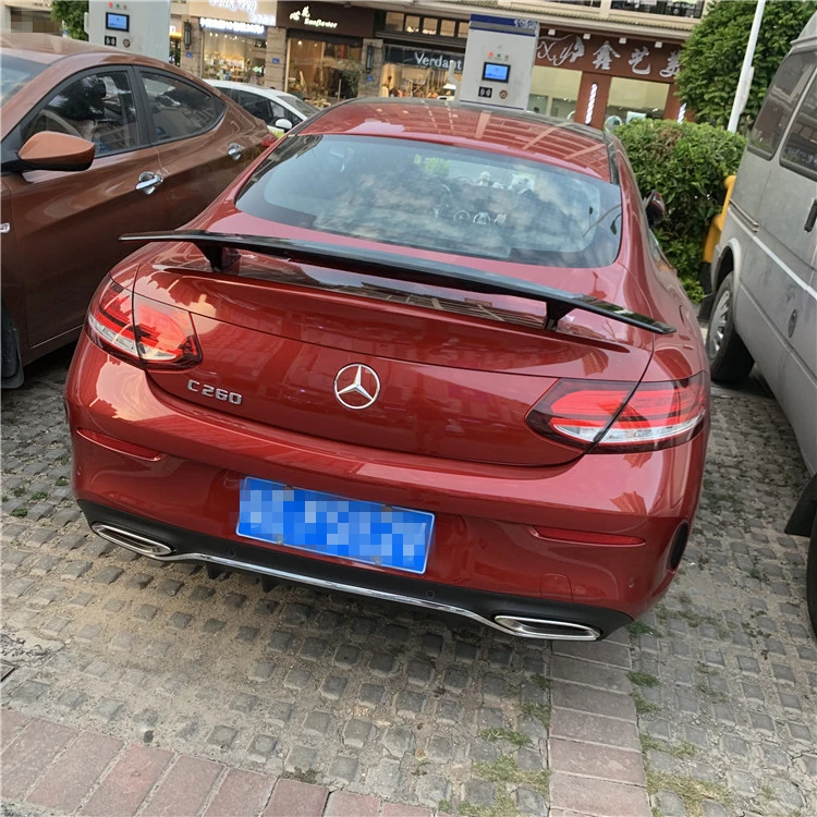 Для Benz W205 c-класс купе спойлер TF ABS заднее крыло автомобиля Спойлер для Benz W205 две двери C180 C250 C350 C63 купе спойлер