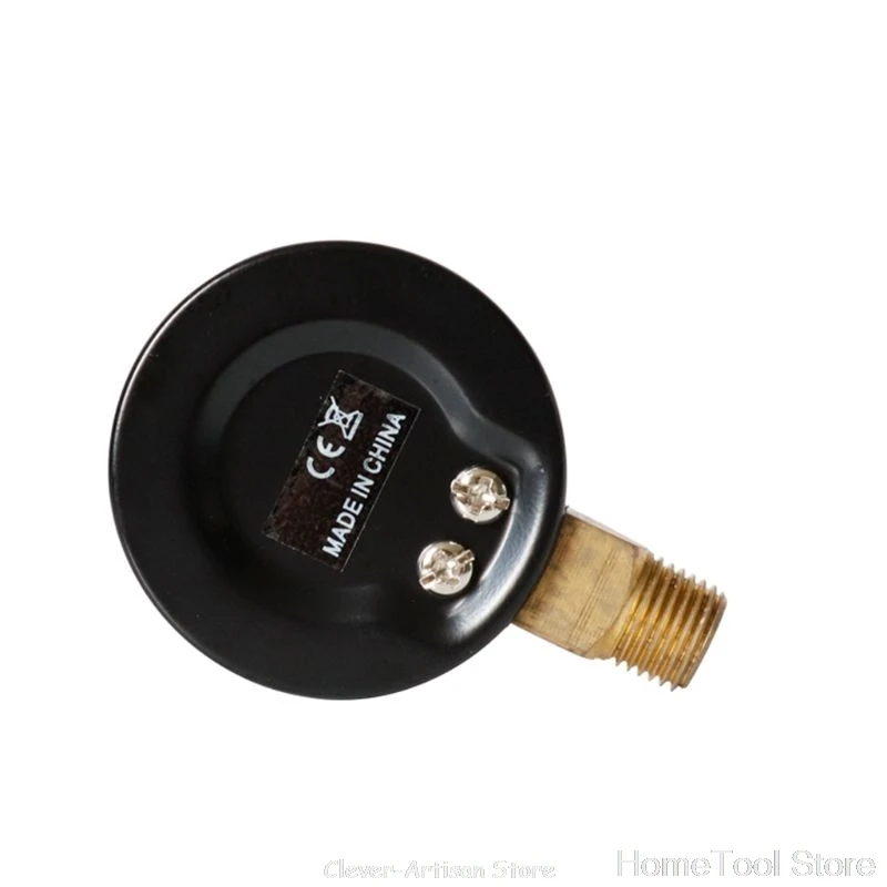 Манометр 52 мм 1/4 &quotBSPT вертикальный 15 30 60100150300 PSI и бар Нижний Кронштейн S16 20 Прямая