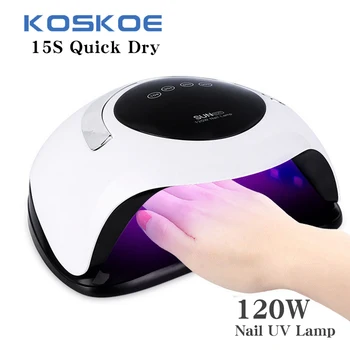 

54W/120W UV Nail Lamp Drying Lamp Nail Art Tools Nail Dryer 10s/30s/60s/99s for Curing Portable Design Pedicure Salon Tool