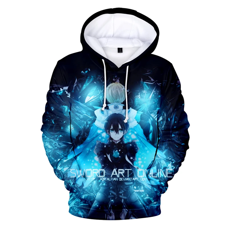

SAO Sword Art Online Sweatshirt Men Women Fashion Hot Sale Anime 3D Hoodies Sword Art Online Sweatshirt