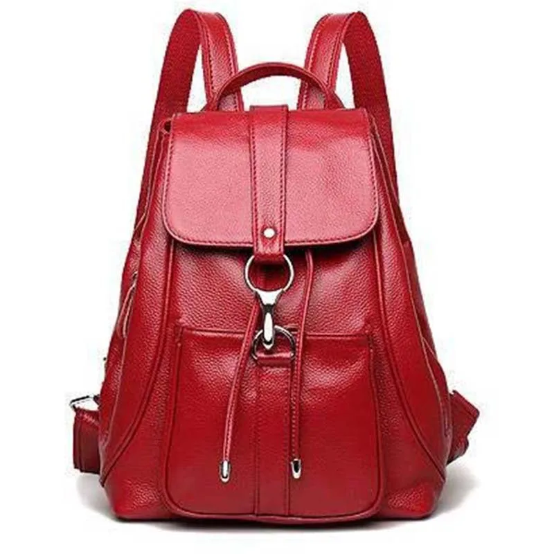 

2019 leisure fashion Top quality designer brand new genuine cowhide leather backpack shoulders bag tote satchel purse HY10