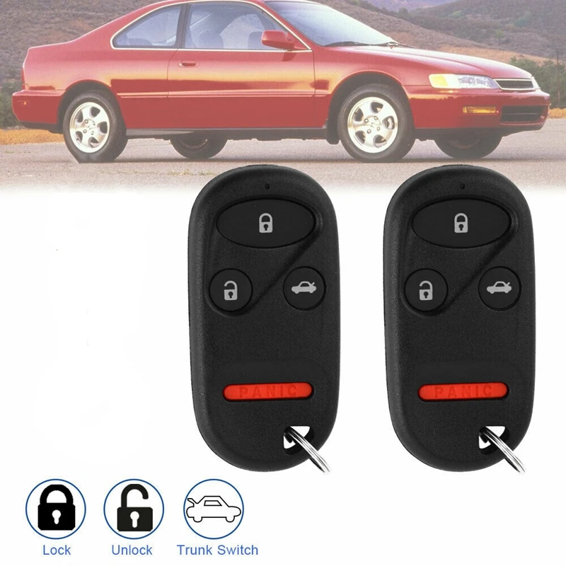

2Pcs Car Smart Keyless Entry Remote Fob KOBUTAH2T for Honda Accord 1998-2002