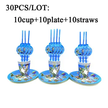 

Disney Toy Story Theme Party Supplies Sets Disposable Plates Cups Plastic Straws Baby Shower Birthday Decors Kids Party Supplies