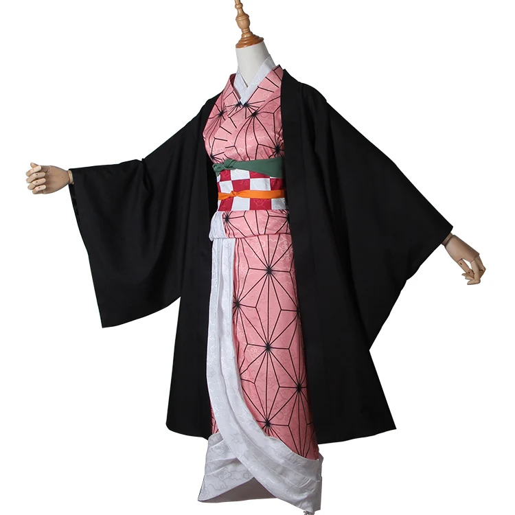 Japanese Hot Anime Demon Slayer Suit Kimetsu no Yaiba Kamado Nezuko Lovely Kimono Uniform Cosplay Costume Any Size Drop Shipping - Цвет: Male costume